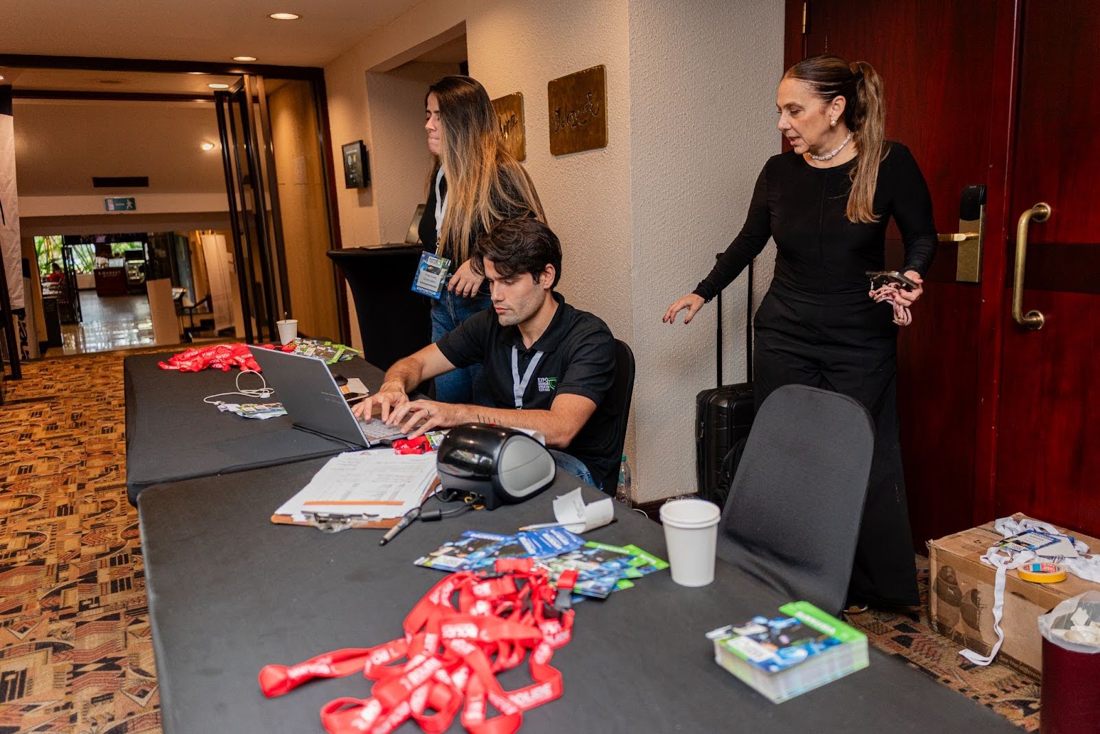 EXHIBE team at work - Event Production